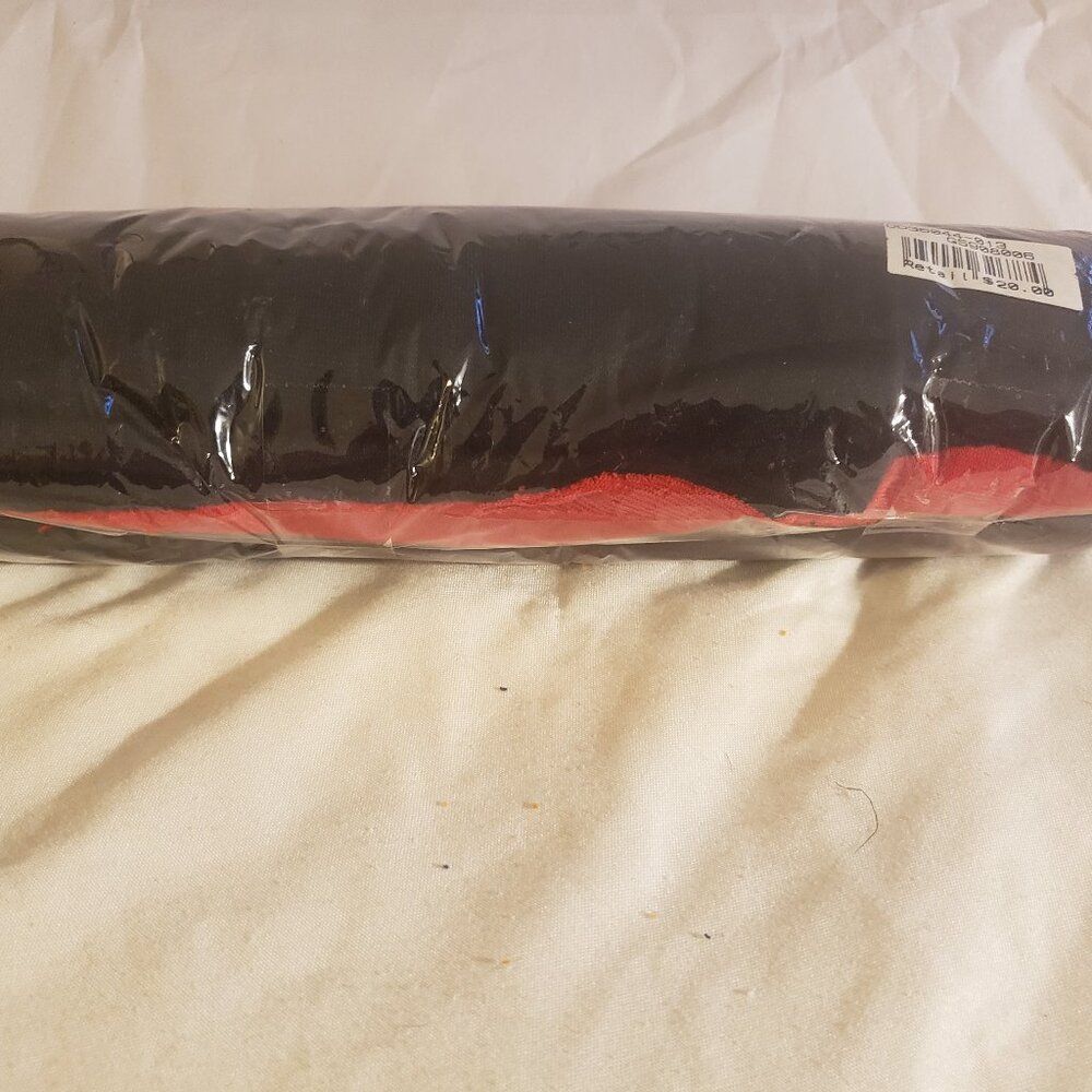 Red & Black Plain Sports Scarves (set)